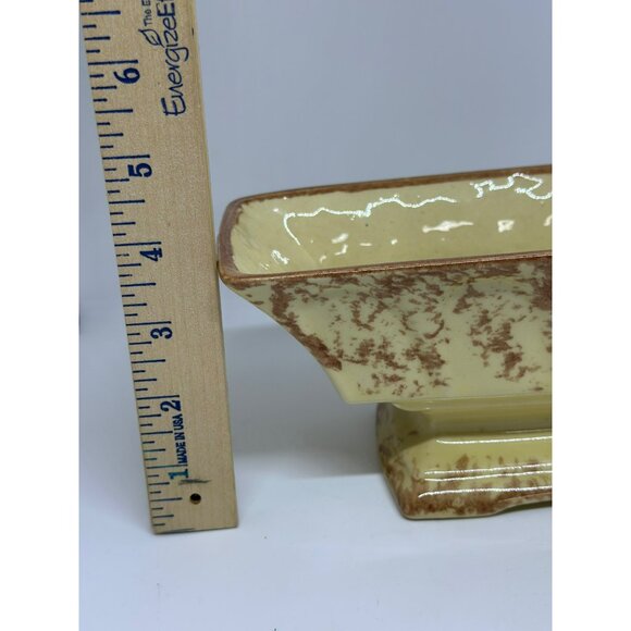 VTG Salem Ceramic Footed Square Planter Mid-Century Bonsai Pot Home Decor Garden - Picture 4 of 8